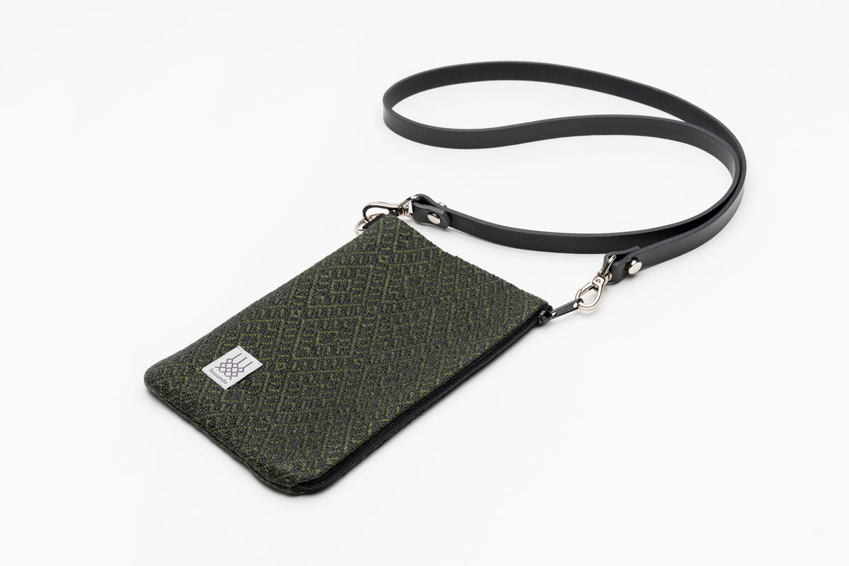 Allegra - Handytäschlein - Anthrazit-Olive