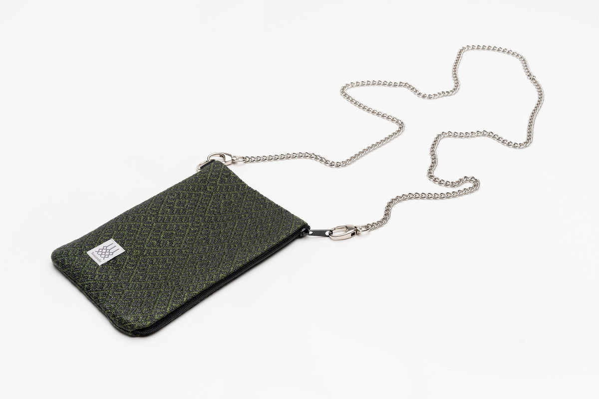 Allegra - Handytäschlein - Anthrazit-Olive