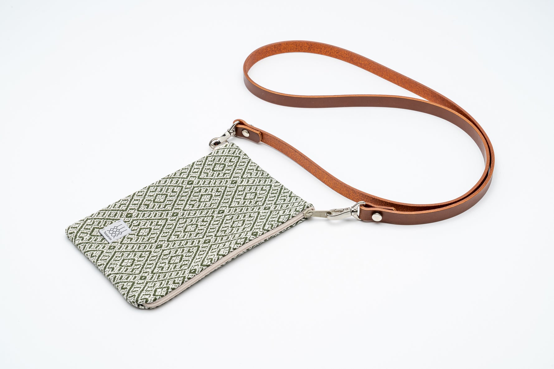 Allegra - Handytäschlein - Rohweiss-Olive