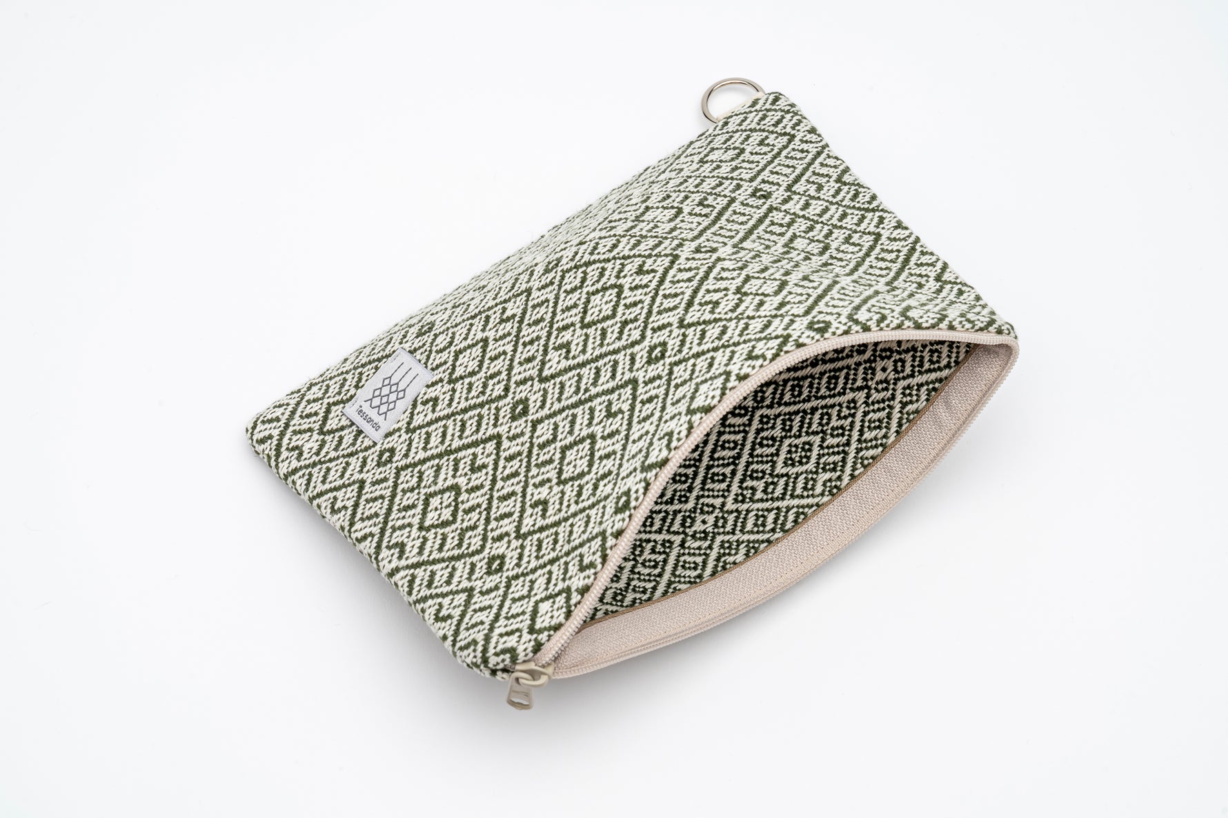 Allegra - Handytäschlein - Rohweiss-Olive