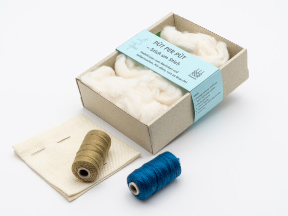 Püt per püt - Taubenblau-Khaki